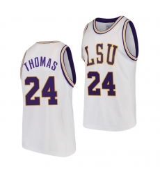LSU Tiger Cameron Thomas White 2021 Nba Top Draft Lsu Tigers Jersey LSU Tiger Cameron Thomas White 2021 Nba Top Draft Lsu Tigers Jersey
