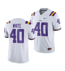 LSU Tiger Devin White White Game Men'S Jersey LSU Tiger Devin White White Game Men'S Jersey