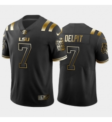 LSU Tiger Grant Delpit Black Golden Edition Men'S Jersey LSU Tiger Grant Delpit Black Golden Edition Men'S Jersey