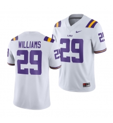 LSU Tiger Greedy Williams White Game Men'S Jersey LSU Tiger Greedy Williams White Game Men'S Jersey