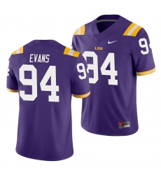 LSU Tiger Joseph Evans Purple Game Men'S Jersey LSU Tiger Joseph Evans Purple Game Men'S Jersey