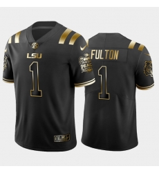 LSU Tiger Kristian Fulton Black Golden Edition Men'S Jersey LSU Tiger Kristian Fulton Black Golden Edition Men'S Jersey