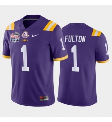 LSU Tiger Kristian Fulton Purple Away Men'S Jersey LSU Tiger Kristian Fulton Purple Away Men'S Jersey