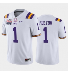 LSU Tiger Kristian Fulton White Home Men'S Jersey LSU Tiger Kristian Fulton White Home Men'S Jersey
