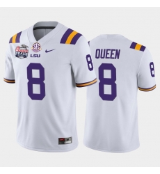 LSU Tiger Patrick Queen White Home Men'S Jersey LSU Tiger Patrick Queen White Home Men'S Jersey