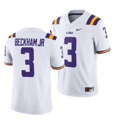 Lsu Tiger Odell Beckham Jr. White Game College Football Jersey Lsu Tiger Odell Beckham Jr. White Game College Football Jersey