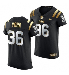 Lsu Tigers Cade York 2021 22 Golden Edition Elite Football Black Jersey Lsu Tigers Cade York 2021 22 Golden Edition Elite Football Black Jersey