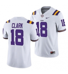 Lsu Tigers Damone Clark White College Football Men Jersey Lsu Tigers Damone Clark White College Football Men Jersey