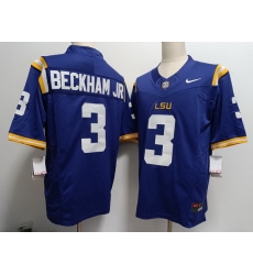 Men LSU Tiger Odell Beckham Jr. Purple F U S E College Football Jersey Men LSU Tiger Odell Beckham Jr. Purple F U S E College Football Jersey