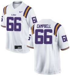 Will Campbell Game White Men's LSU Tigers Football Jersey Will Campbell Game White Men's LSU Tigers Football Jersey