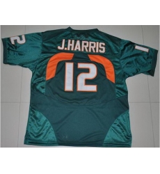 Hurricanes #12 Jacory Harris Green Stitched NCAA Jerseys Hurricanes #12 Jacory Harris Green Stitched NCAA Jerseys