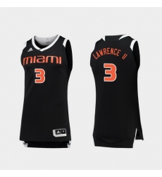 Men Miami Hurricanes Anthony Lawrence Ii Black White Chase College Basketball Jersey Men Miami Hurricanes Anthony Lawrence Ii Black White Chase College Basketball Jersey