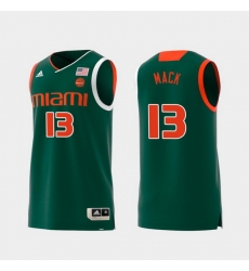 Men Miami Hurricanes Anthony Mack Green Replica College Basketball Jersey Men Miami Hurricanes Anthony Mack Green Replica College Basketball Jersey