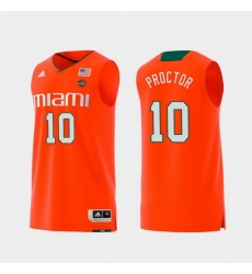 Men Miami Hurricanes Dominic Proctor Orange Replica College Basketball Jersey Men Miami Hurricanes Dominic Proctor Orange Replica College Basketball Jersey
