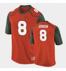 Men Miami Hurricanes Duke Johnson Replica Orange College Football Jersey Men Miami Hurricanes Duke Johnson Replica Orange College Football Jersey