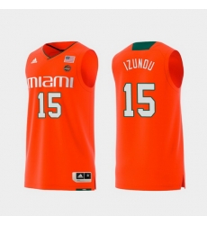 Men Miami Hurricanes Ebuka Izundu Orange Replica College Basketball Jersey Men Miami Hurricanes Ebuka Izundu Orange Replica College Basketball Jersey