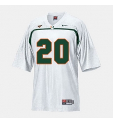 Men Miami Hurricanes Ed Reed College Football White Jersey Men Miami Hurricanes Ed Reed College Football White Jersey