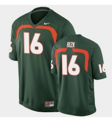 Men Miami Hurricanes Ryan Rizk Game Green College Football Jersey Men Miami Hurricanes Ryan Rizk Game Green College Football Jersey