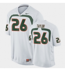 Men Miami Hurricanes Sean Taylor Game White College Football Jersey Men Miami Hurricanes Sean Taylor Game White College Football Jersey