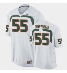 Men Miami Hurricanes Shaquille Quarterman Game White College Football Jersey Men Miami Hurricanes Shaquille Quarterman Game White College Football Jersey