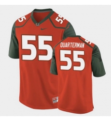 Men Miami Hurricanes Shaquille Quarterman Replica Orange College Football Jersey Men Miami Hurricanes Shaquille Quarterman Replica Orange College Football Jersey