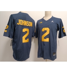 Michigan Wolverines #2 Will Johnson Navy F U S E Jersey Michigan Wolverines #2 Will Johnson Navy F U S E Jersey