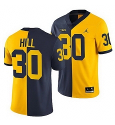 Michigan Wolverines 2021 22 Daxton Hill Navy Maize Split Edition College Football Jersey Michigan Wolverines 2021 22 Daxton Hill Navy Maize Split Edition College Football Jersey