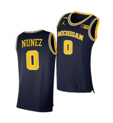 Michigan Wolverines Adrien Nunez 2021 Big Ten Regular Season Champions Blm Navy Jersey Michigan Wolverines Adrien Nunez 2021 Big Ten Regular Season Champions Blm Navy Jersey