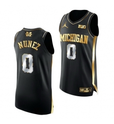 Michigan Wolverines Adrien Nunez 2021 March Madness Golden Authentic Black Jersey Michigan Wolverines Adrien Nunez 2021 March Madness Golden Authentic Black Jersey