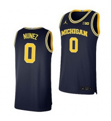 Michigan Wolverines Adrien Nunez Navy Limited Basketball Jersey Michigan Wolverines Adrien Nunez Navy Limited Basketball Jersey