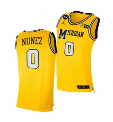 Michigan Wolverines Adrien Nunez Yellow Blm Social Justice Men Jersey Michigan Wolverines Adrien Nunez Yellow Blm Social Justice Men Jersey