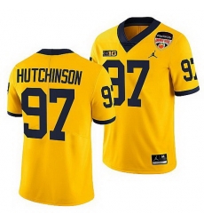 Michigan Wolverines Aidan Hutchinson Maize 2021 Orange Bowl Playoffs Limited Jersey Michigan Wolverines Aidan Hutchinson Maize 2021 Orange Bowl Playoffs Limited Jersey
