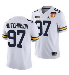 Michigan Wolverines Aidan Hutchinson White 2021 Orange Bowl College Football Playoff Jersey Michigan Wolverines Aidan Hutchinson White 2021 Orange Bowl College Football Playoff Jersey