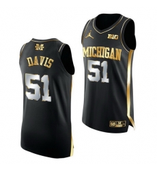 Michigan Wolverines Austin Davis 2021 March Madness Golden Authentic Black Jersey Michigan Wolverines Austin Davis 2021 March Madness Golden Authentic Black Jersey