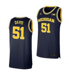 Michigan Wolverines Austin Davis Navy Limited Basketball Jersey Michigan Wolverines Austin Davis Navy Limited Basketball Jersey