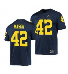 Michigan Wolverines Ben Mason Navy Game Men'S Jersey Michigan Wolverines Ben Mason Navy Game Men'S Jersey