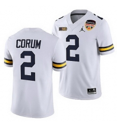 Michigan Wolverines Blake Corum White 2021 Orange Bowl College Football Playoff Jersey Michigan Wolverines Blake Corum White 2021 Orange Bowl College Football Playoff Jersey