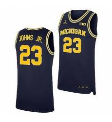 Michigan Wolverines Brandon Johns Jr. Navy Replica College Basketball Jersey Michigan Wolverines Brandon Johns Jr. Navy Replica College Basketball Jersey