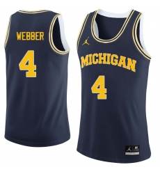 Michigan Wolverines Chris Webber Big Ten Regular Season Blue Jersey Michigan Wolverines Chris Webber Big Ten Regular Season Blue Jersey
