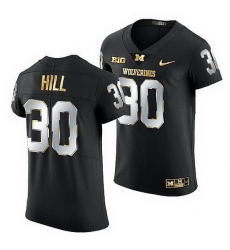 Michigan Wolverines Daxton Hill 2021 22 Golden Edition Elite Football Black Jersey Michigan Wolverines Daxton Hill 2021 22 Golden Edition Elite Football Black Jersey