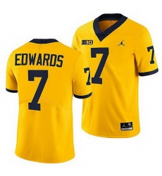 Michigan Wolverines Donovan Edwards Maize College Football Men Jersey Michigan Wolverines Donovan Edwards Maize College Football Men Jersey