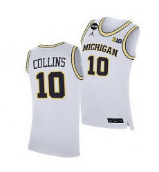 Michigan Wolverines Frankie Collins White Home Jersey Michigan Wolverines Frankie Collins White Home Jersey