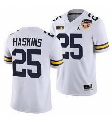Michigan Wolverines Hassan Haskins White 2021 Orange Bowl College Football Playoff Jersey Michigan Wolverines Hassan Haskins White 2021 Orange Bowl College Football Playoff Jersey