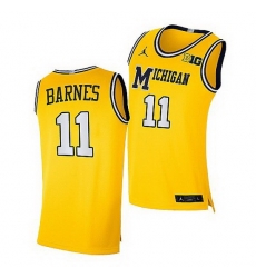 Michigan Wolverines Isaiah Barnes Maize Replica Jersey Michigan Wolverines Isaiah Barnes Maize Replica Jersey