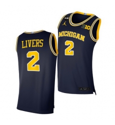 Michigan Wolverines Isaiah Livers 2021 Big Ten Regular Season Champions Blm Navy Jersey Michigan Wolverines Isaiah Livers 2021 Big Ten Regular Season Champions Blm Navy Jersey