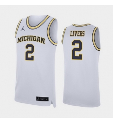 Michigan Wolverines Isaiah Livers White Replica Men'S Jersey Michigan Wolverines Isaiah Livers White Replica Men'S Jersey
