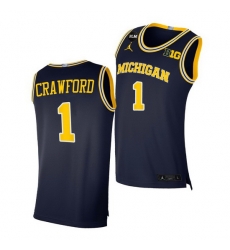 Michigan Wolverines Jamal Crawford Navy Blm Social Justice Jersey Michigan Wolverines Jamal Crawford Navy Blm Social Justice Jersey