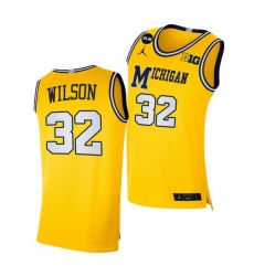 Michigan Wolverines Luke Wilson Yellow Blm Social Justice Men Jersey Michigan Wolverines Luke Wilson Yellow Blm Social Justice Men Jersey