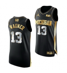 Michigan Wolverines Moritz Wagner 2021 March Madness Golden Authentic Black Jersey Michigan Wolverines Moritz Wagner 2021 March Madness Golden Authentic Black Jersey