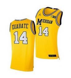 Michigan Wolverines Moussa Diabate Maize Replica Jersey Michigan Wolverines Moussa Diabate Maize Replica Jersey